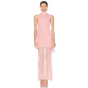 SER.O.YA Amine Knit Maxi Dress in Coral Blush XX-Small New Womens Knit Gown